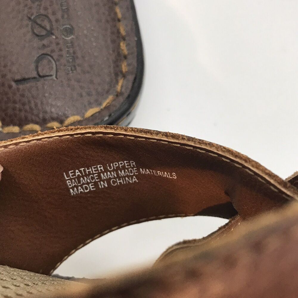 B.O.C. Kalba French Roast Brown Full Grain Leather Strappy Women's 8M Sandals - Picture 9 of 11